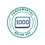 An icon of the number 1000 to represent what Fundamental Belief #27 says about the Millennium.