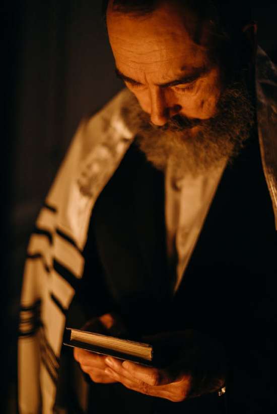 Jewish Man Holding Book A Jewish man holding a book