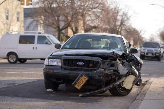 A damaged car A damaged car, reminding us that God's Law, like traffic laws, protects us from negative consequences