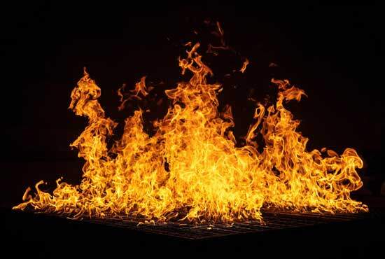 Fire Rising flames representing God's fire