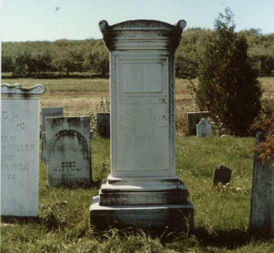 William Miller's Tombstone A photo of William Miller's tombstone.