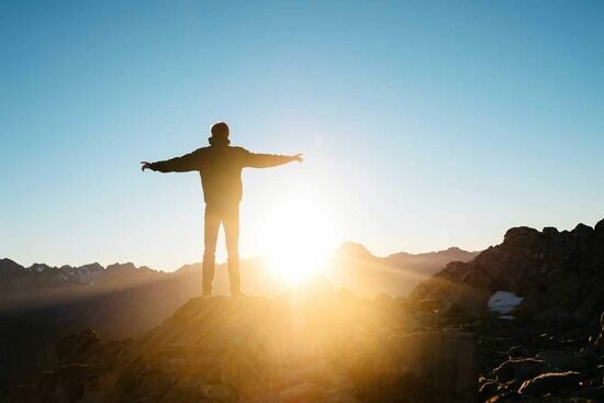 Man gazing at stars as God told Moses to make earthly sanctuary & its furniture as the pattern shown on mountain Exodus 25:40