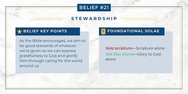 Adventist belief in stewardship Chart explaining how the Adventist belief in stewardship relates to Protestant principles.