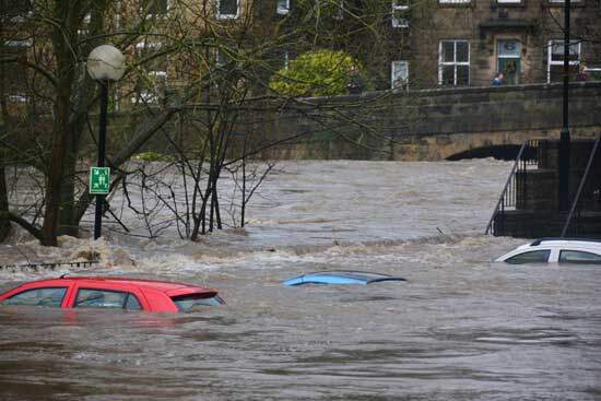 Cars flooded by water Cars flooded by water, another evidence of sin's effect on the natural world