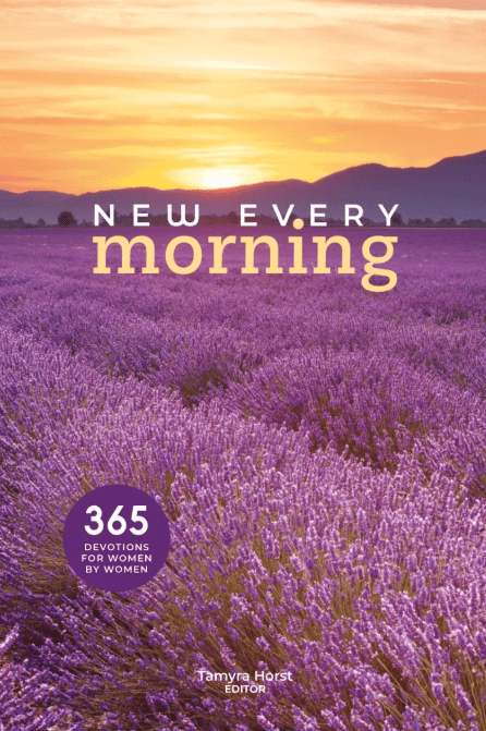 The cover of a devotional book titled "New Every Morning." Devotional books are one of the many types of literature you'll find at an Adventist Book Center!