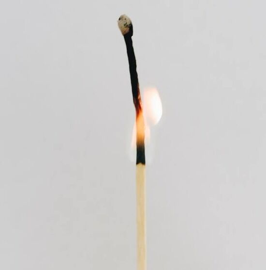 Burning match stick A match stick that's burning up, just like the idea of annihilationism that hellfire will result in complete destruction