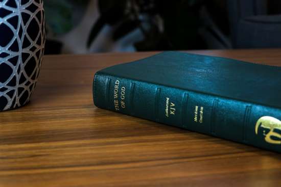 King James Bible A black King James Version (KJV) Bible