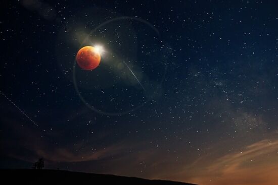 The moon and stars, which the Bible refers to as 'the host of heaven'