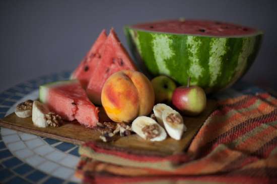 Fruits nuts Fruit and nuts, which are staples in the diet of Adventists