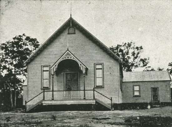 Avondale Church A photograph of the original Avondale Adventist Church.