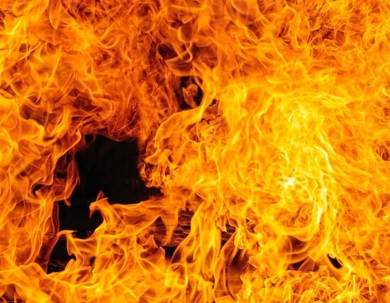 Hell Fire Flames representing hellfire that will bring an end to sin and Satan