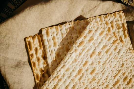 Jewish Matzo Passover Jewish matzo bread, eaten during Passover