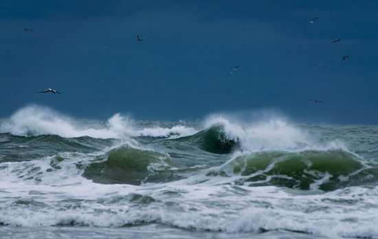 Stormy Sea Large waves on the water