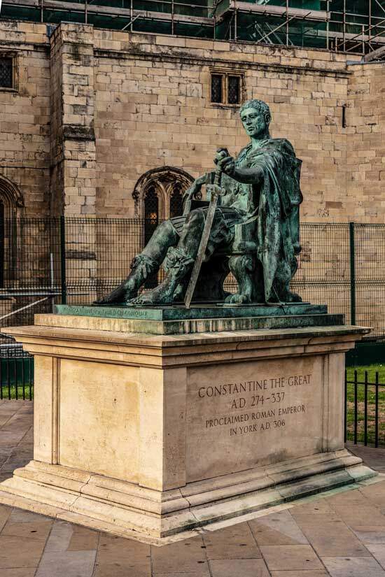 Statue of Constantine the Great The statue of Constatine the Great serves to remind us of the effect he had on religion, particularly Christianity.