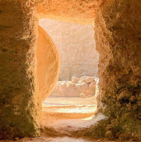 Open tomb Open door of an empty tomb as we learn how Jesus came back to life on the third day after His death and burial.