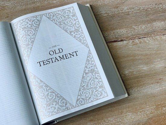 Old Testament of the Bible A Bible open to the Old Testament, which contains examples of people keeping the Sabbath
