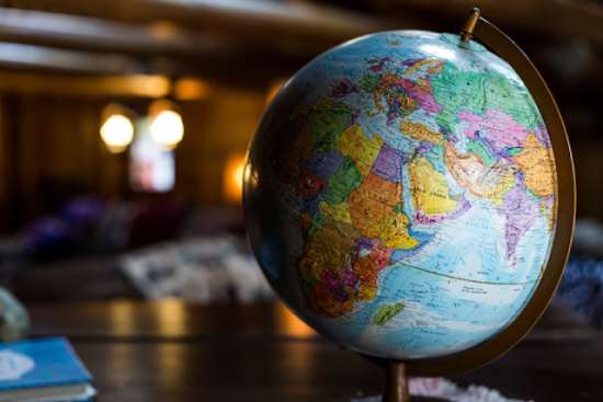 Globe Sitting on a Table A model of the globe, representing the spread of the Gospel across the world.