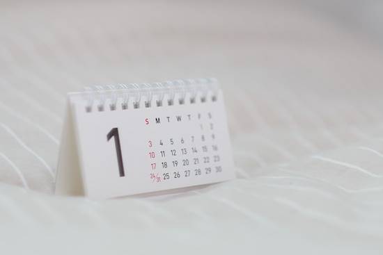 Calendar Red Sunday A small calendar with Sundays marked in red