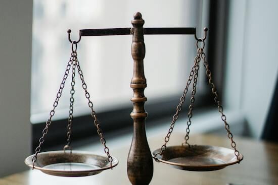 Symbols of Justice A scale and gavel, both symbols of justice