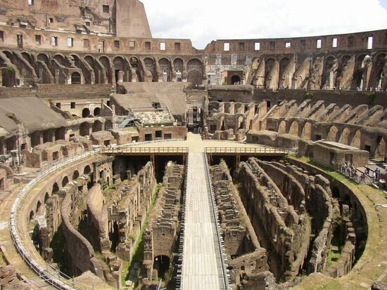 Roman Colosseum The Roman Colosseum, a place where Christians were tortured and killed because of their religious beliefs