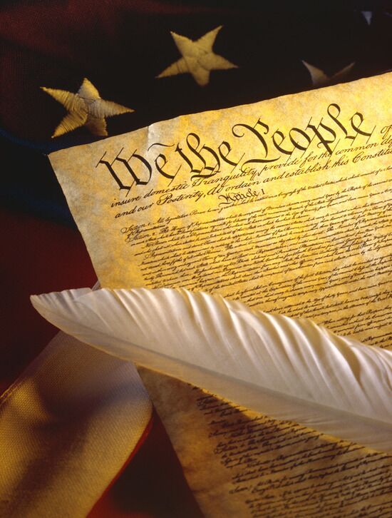 Bill of Rights The American Constitution, which contains the first amendment that protects religious freedom