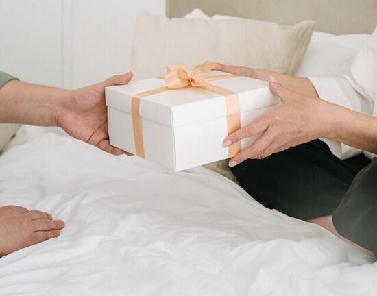 Accepting a Gift Hands accepting a gift just as we have to choose to accept eternal life