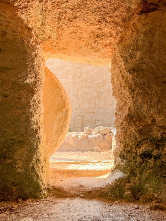 Empty Tomb Resurrection An empty tomb representing Jesus' resurrection